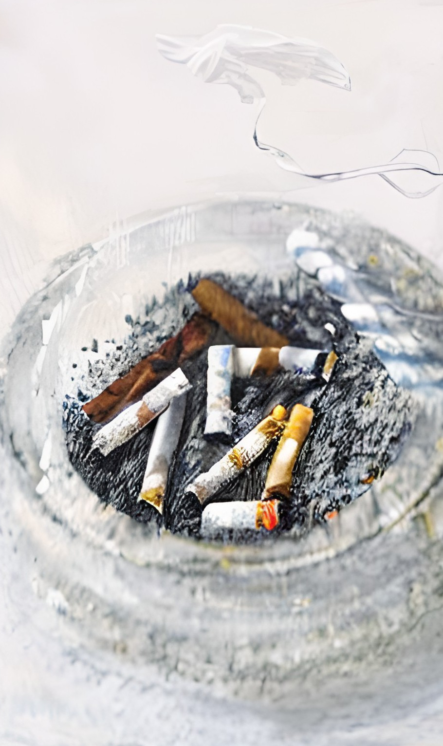 Cigarettes in an ashtray