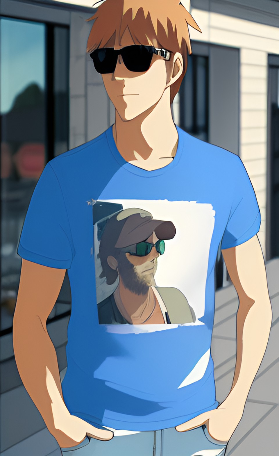 Gwafa outside the El Minzah