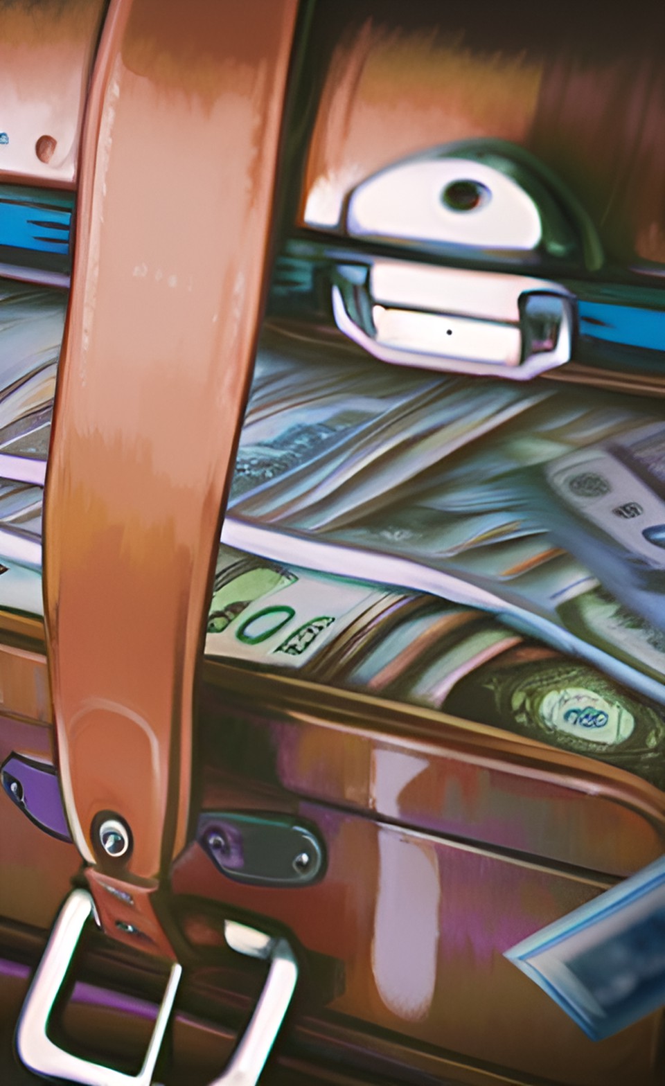 Money in the Hartmann Suitcase