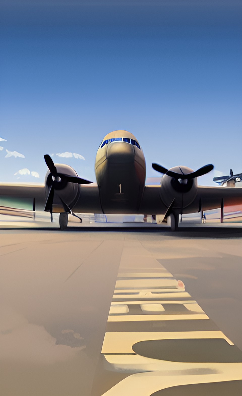 Sktrain taking off to Gran Cabaria